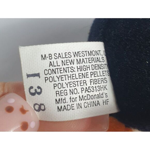 Vintage Ty WADDLE The Penguin Teenie Beanie Babies 5" Plush 1993 Stuffed Toy - Picture 8 of 8